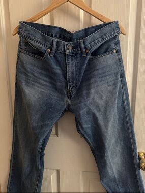 505 Levi's Men’s Faded Blue Straight Jeans W 32 L 30